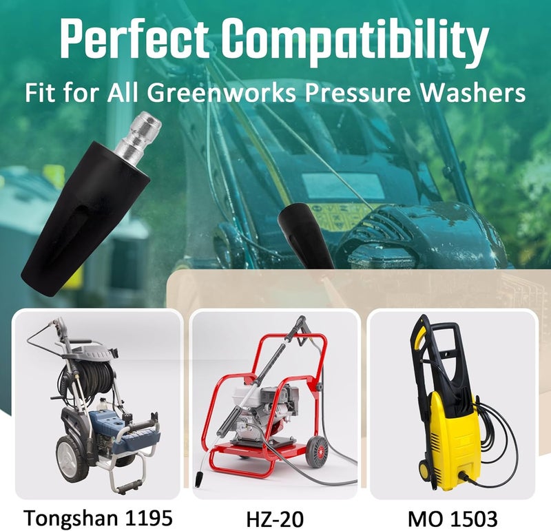 Gfdoso 2000 PSI Turbo Nozzle Pressure Washer Replacement for Greenworks 5201402, 1/4-Inch Quick Connect, Rotary Pressure Washer Nozzle - Image 4
